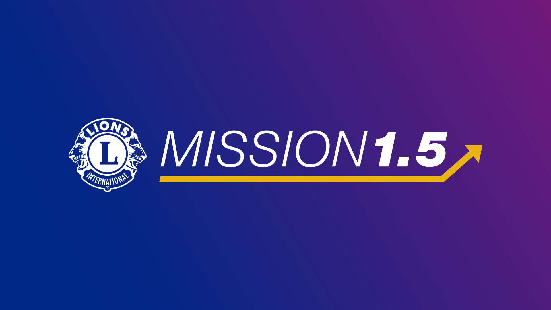MISSION 1.5 （150万的使命）的标志