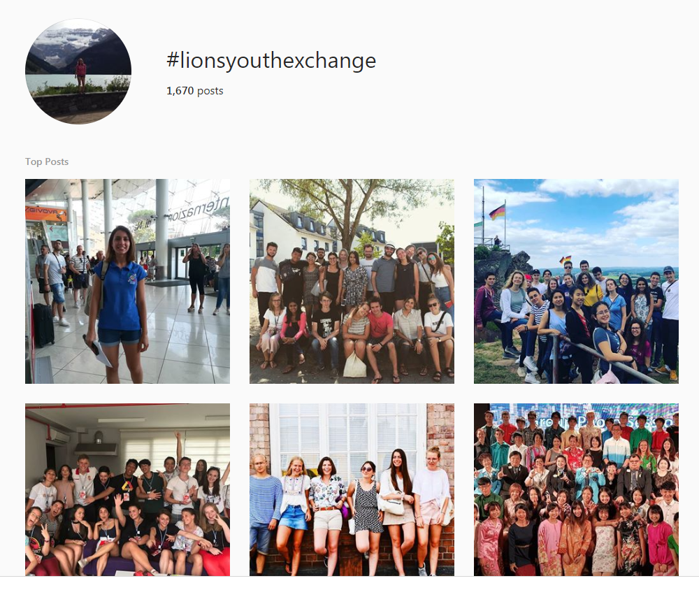 image of Instagram hashtag results